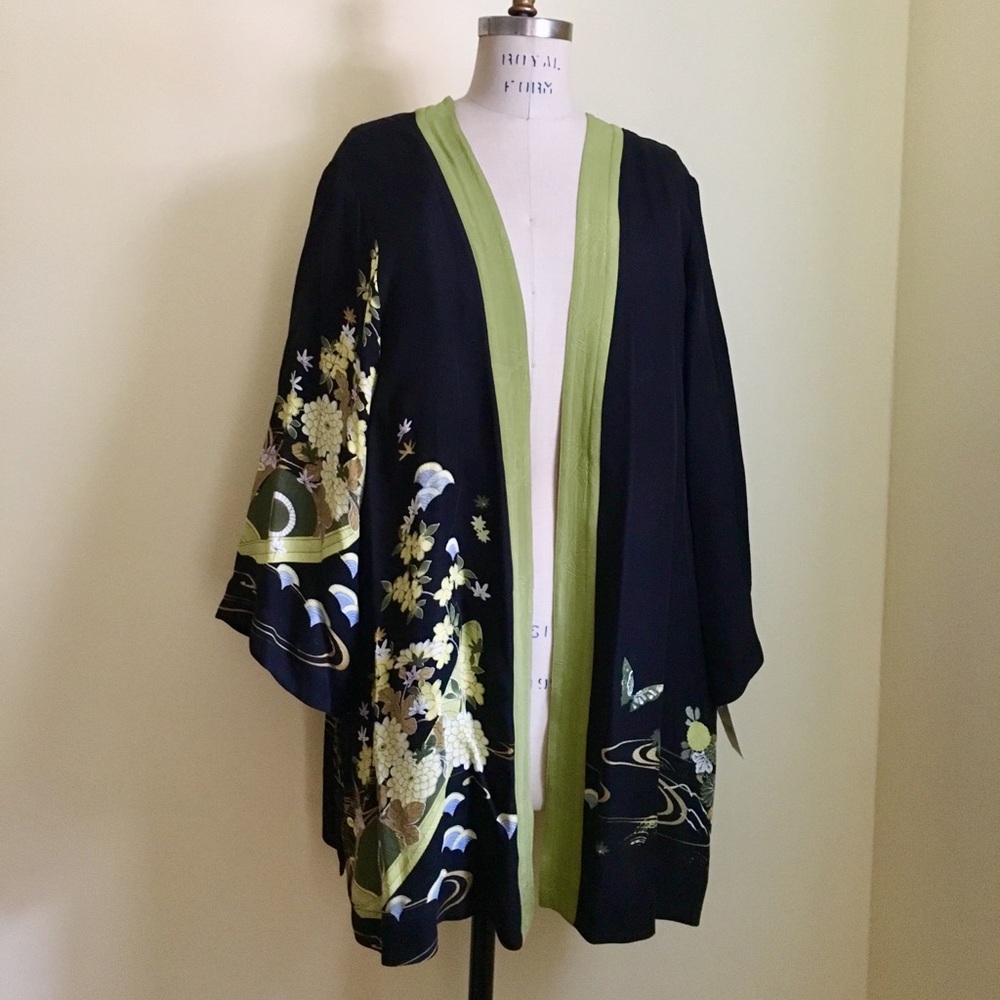 CITRON Kimono style top 100% washable silk
